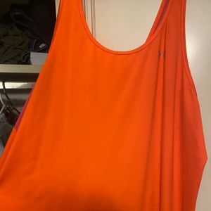 Under Armour tank top, with mesh backing.
